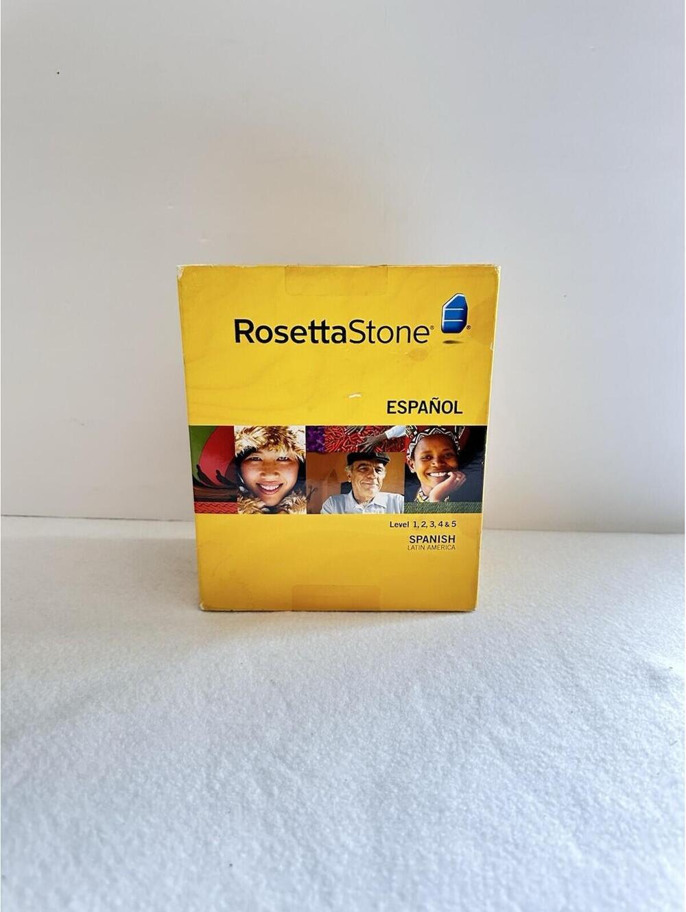 Rosetta Stone 3 Spanish (Latin America) Espanol Level 1,2,3,4 & 5 for PC, Mac